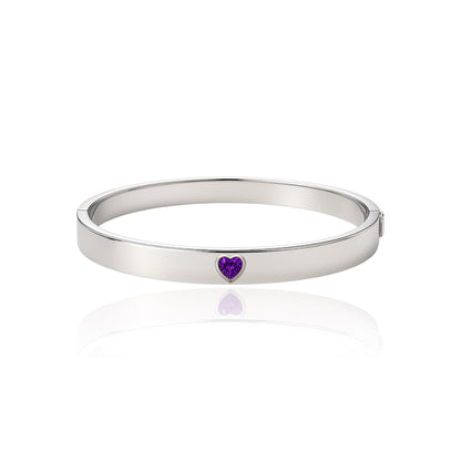 Amore Uno Elemental Bangle – Purple Sapphire