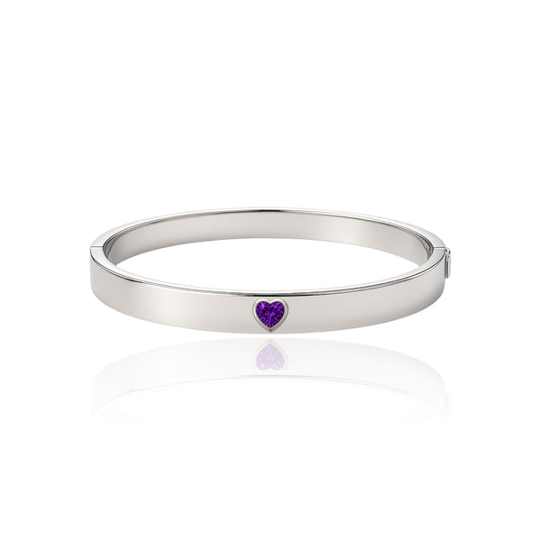 Amore Uno Elemental Bangle – Purple Sapphire