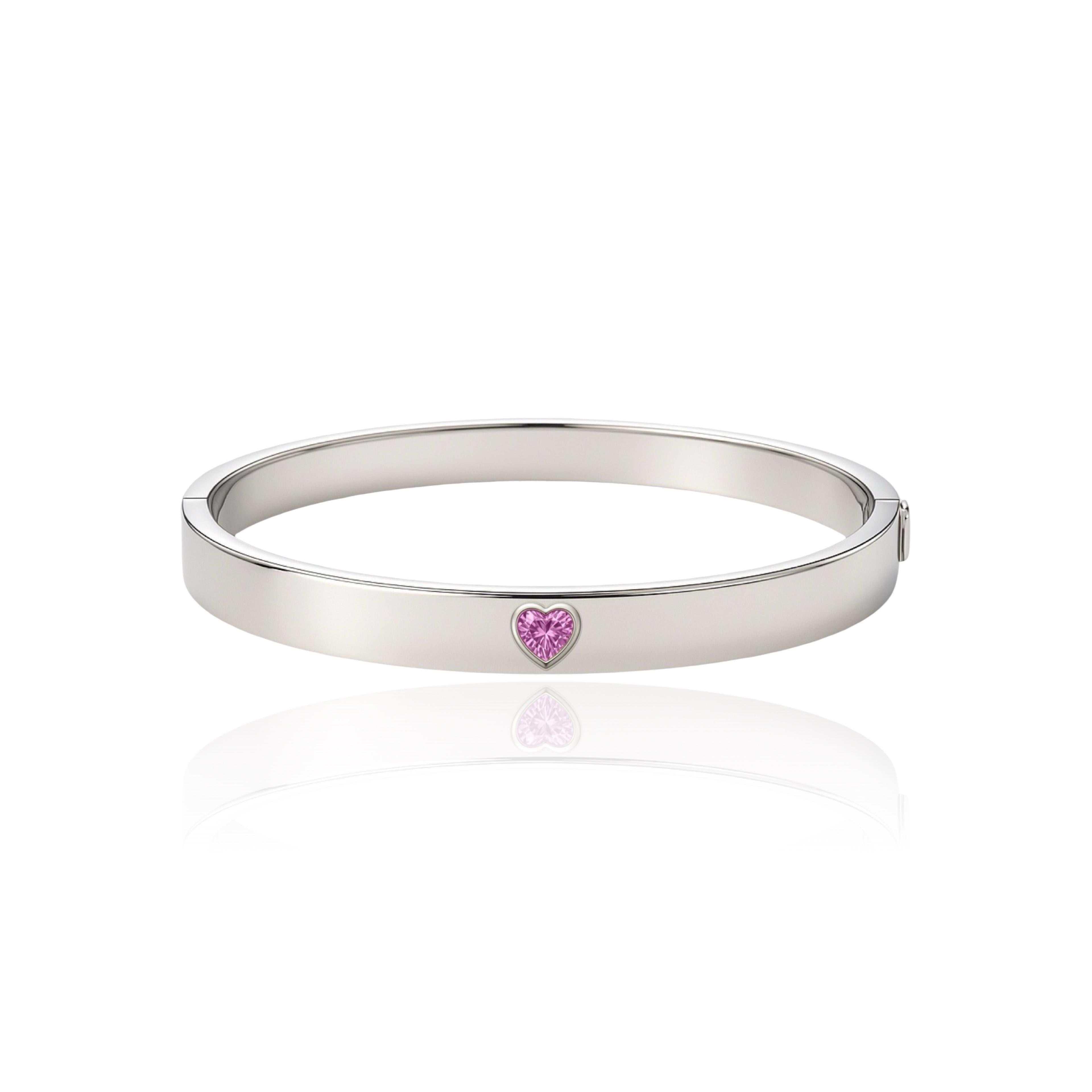 Amore Uno Elemental Bangle – Light Pink Sapphire