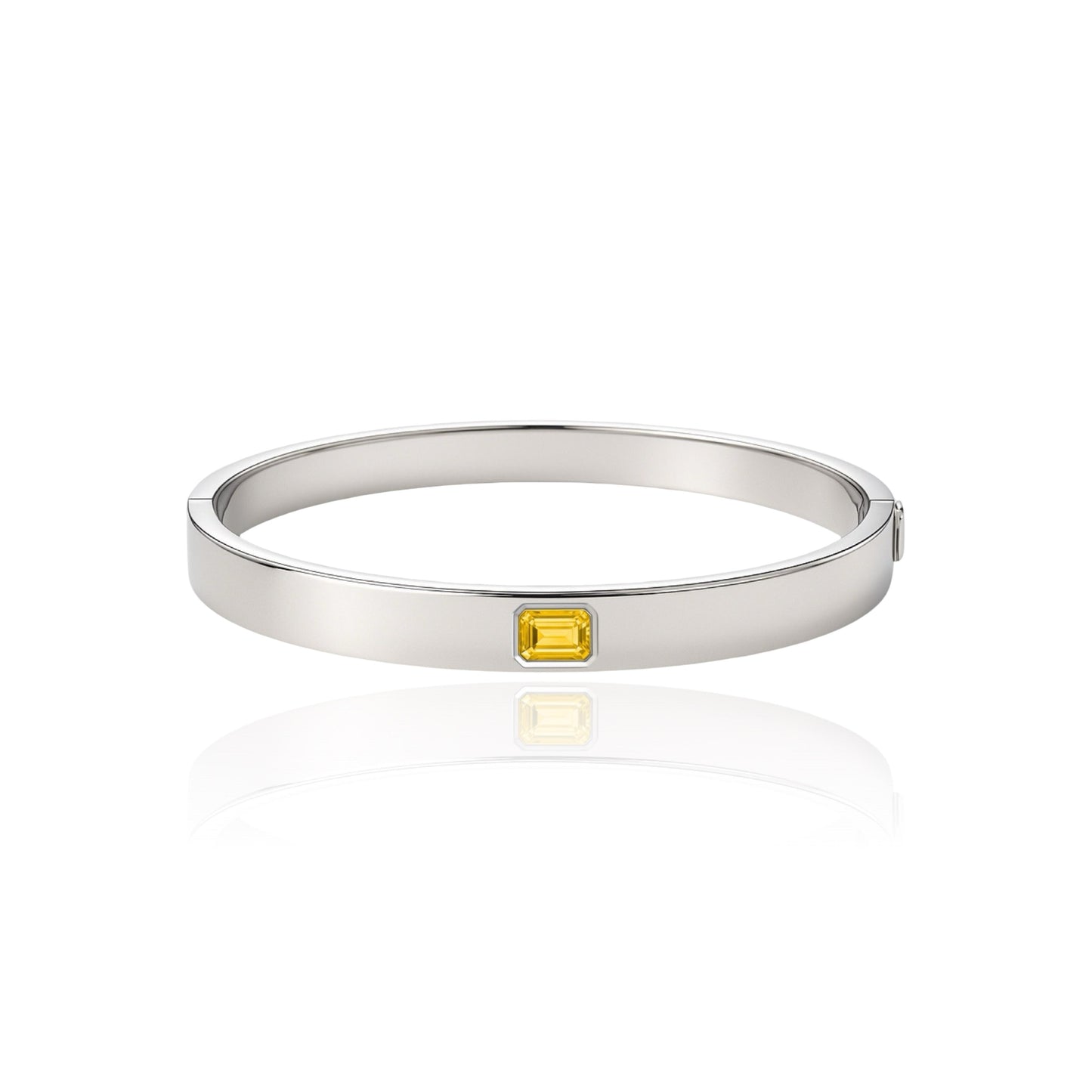 Nexus Uno Elemental Bangle – Yellow Sapphire