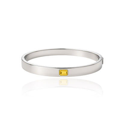 Nexus Uno Elemental Bangle – Yellow Sapphire