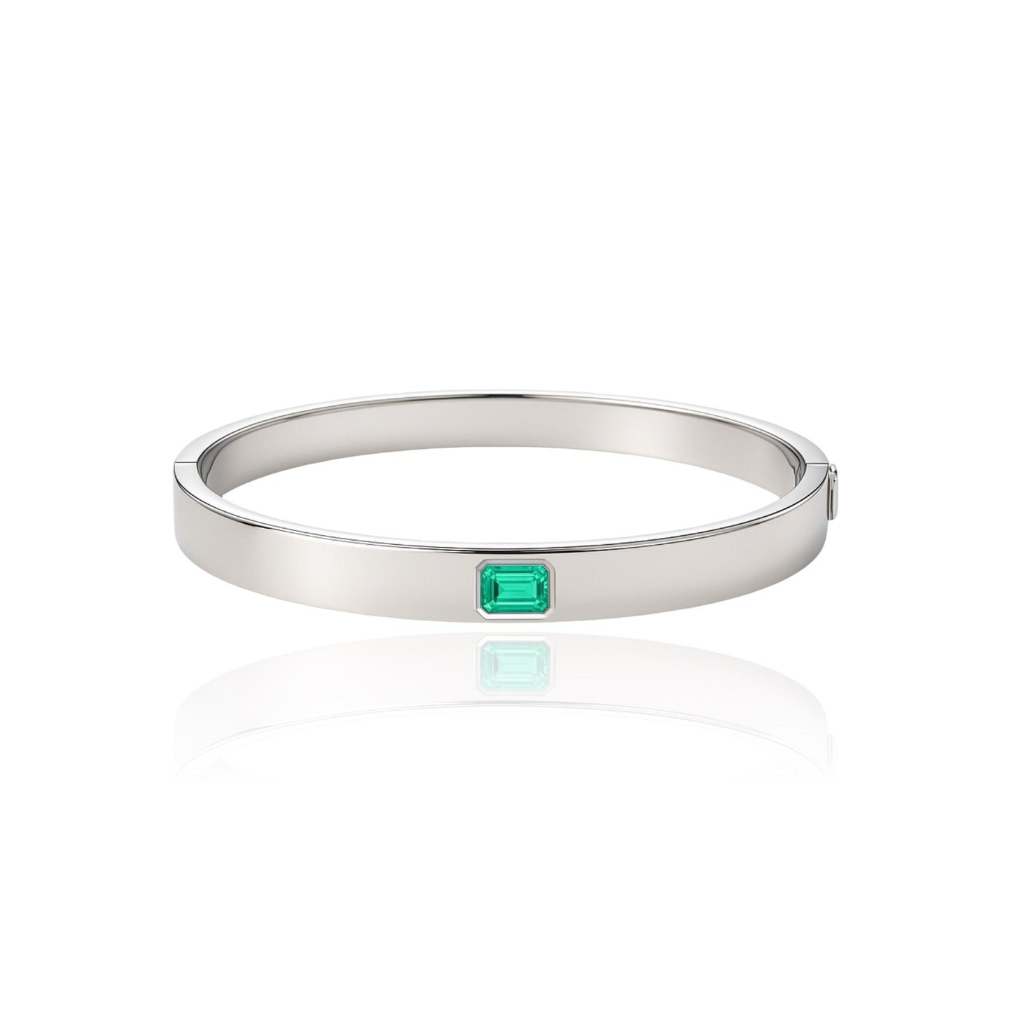 Nexus Uno Elemental Bangle – Colombian Green Emerald