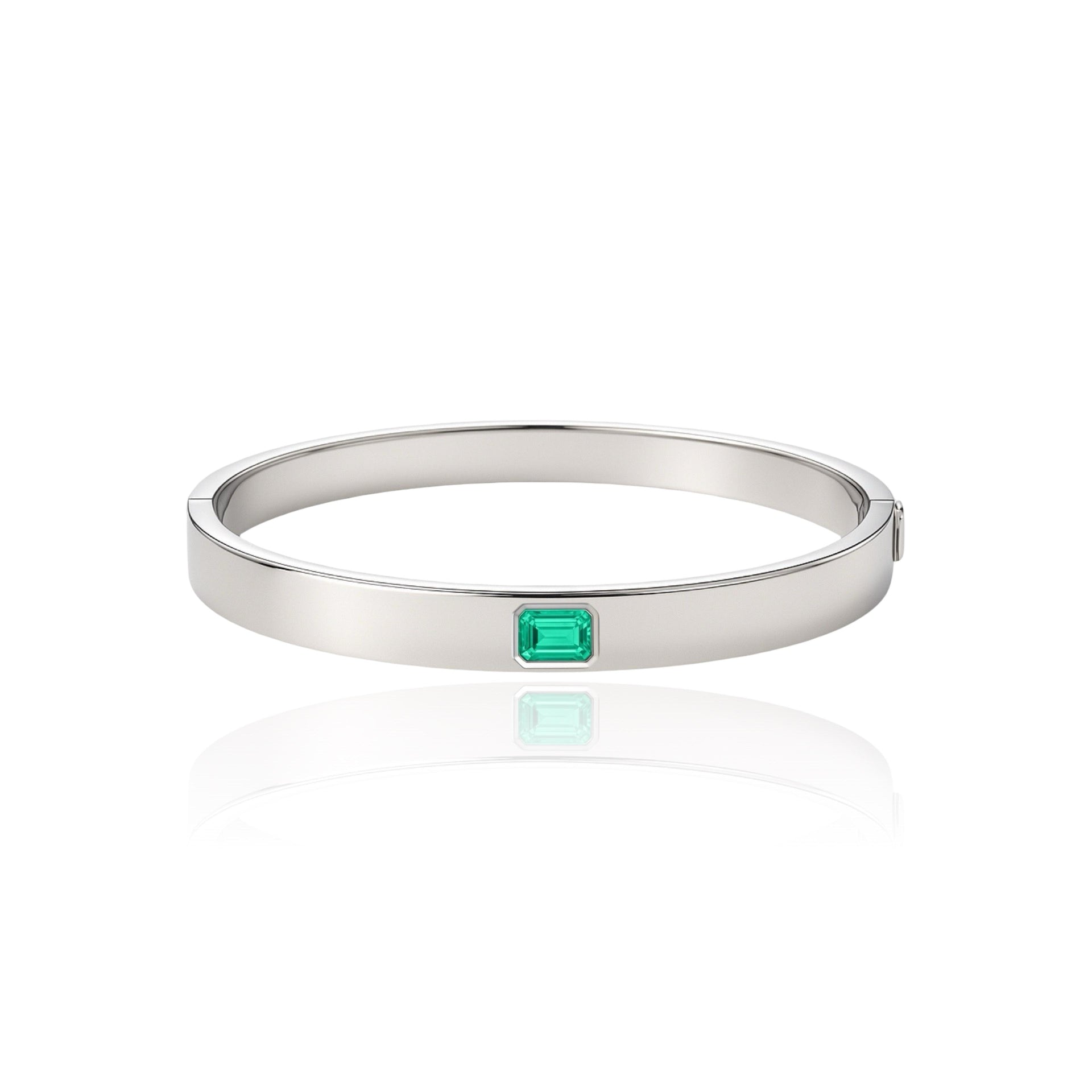 Nexus Uno Elemental Bangle – Colombian Green Emerald