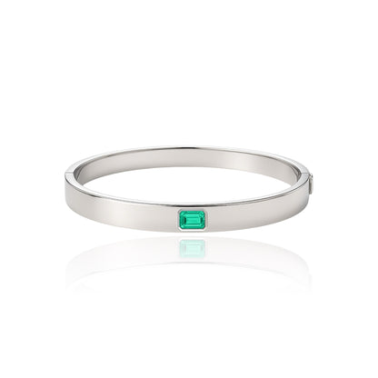 Nexus Uno Elemental Bangle – Colombian Green Emerald