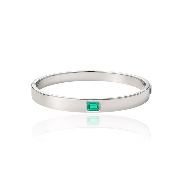 Nexus Uno Elemental Bangle – Colombian Green Emerald