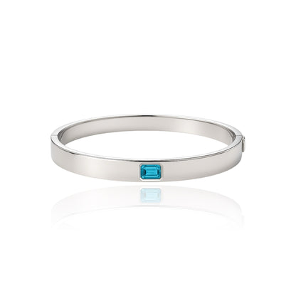 Nexus Uno Elemental Bangle – Teal Blue Spinel