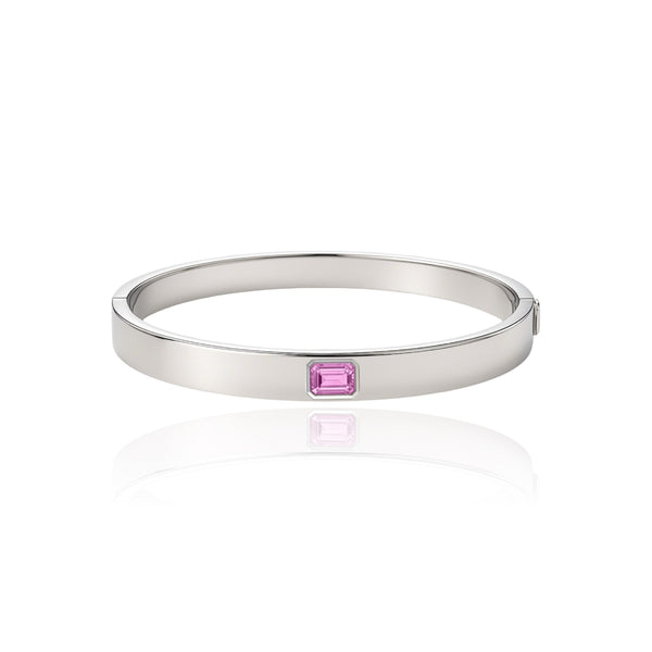 Nexus Uno Elemental Bangle – Light Pink Sapphire