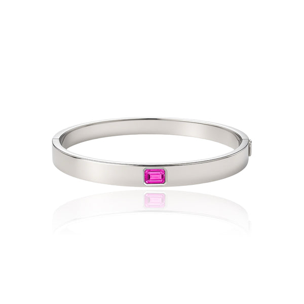 Nexus Uno Elemental Bangle – Vivid Pink Sapphire