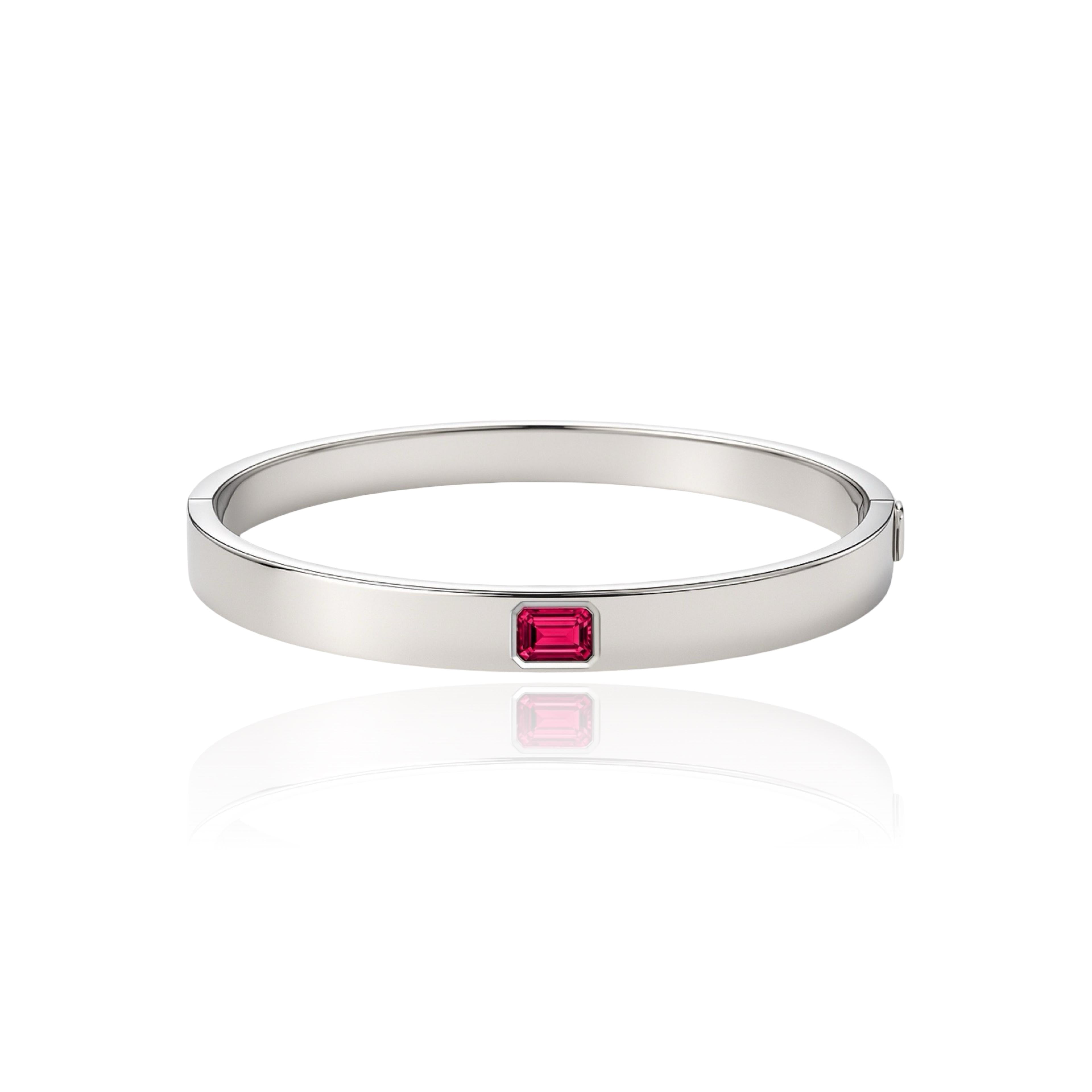 Nexus Uno Elemental Bangle – Red Ruby
