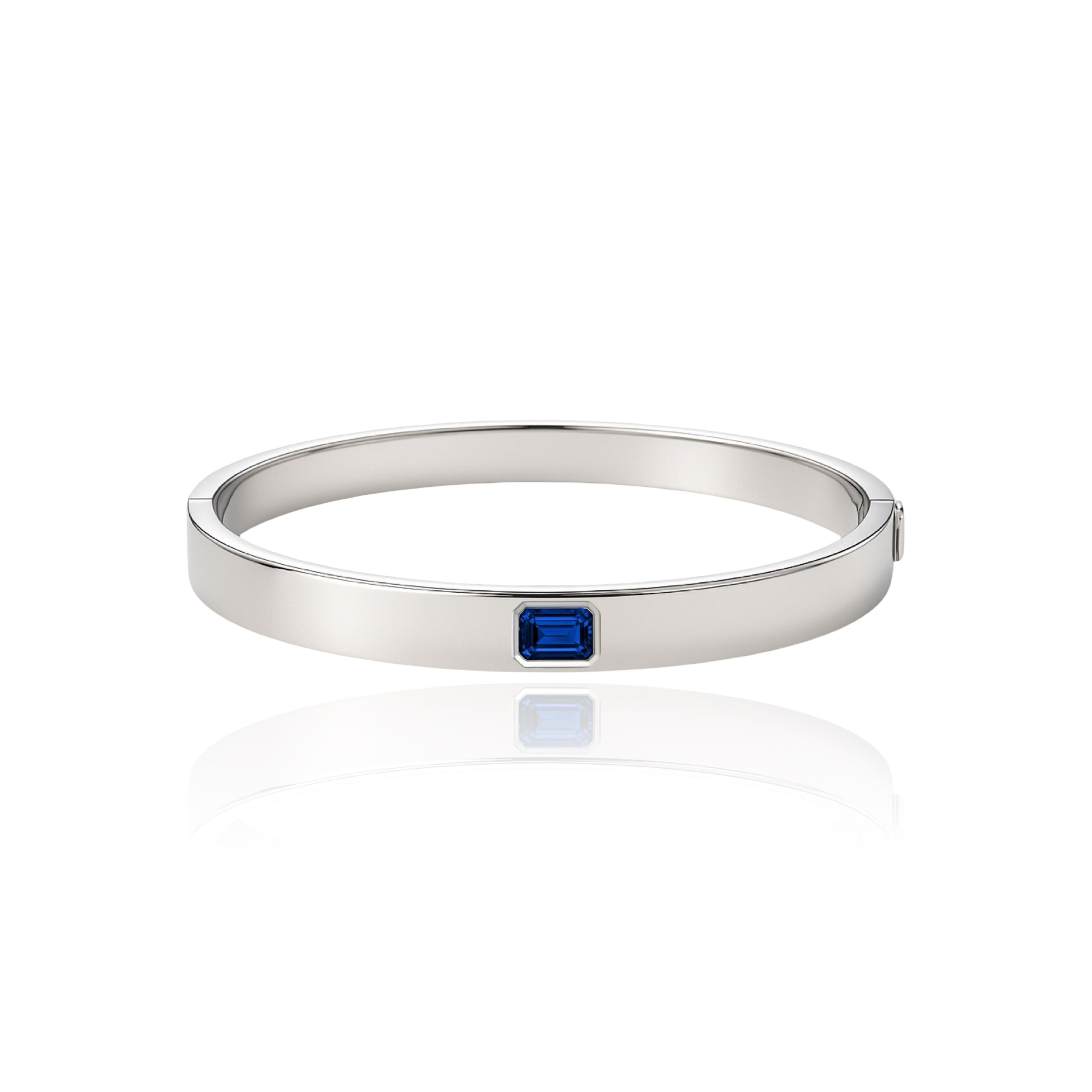 Nexus Uno Elemental Bangle – Blue Sapphire