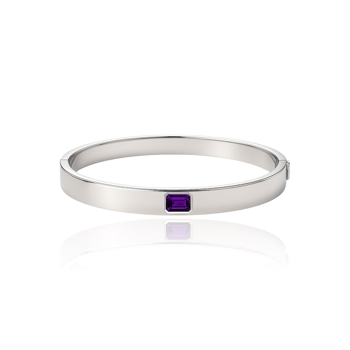 Nexus Uno Elemental Bangle – Purple Amethyst