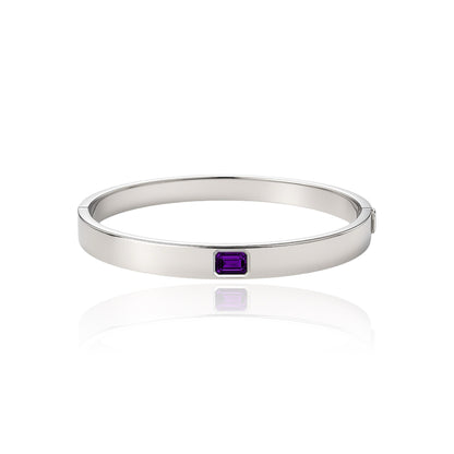 Nexus Uno Elemental Bangle – Purple Sapphire