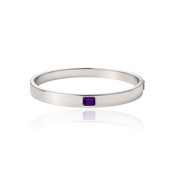 Nexus Uno Elemental Bangle – Purple Sapphire