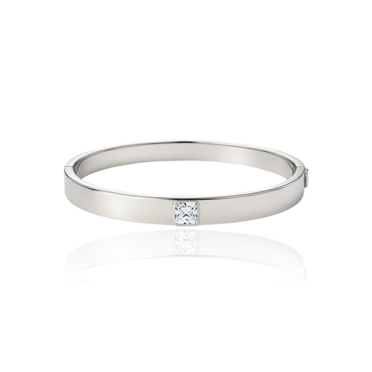 Aria Uno Elemental Bangle – White Diamond