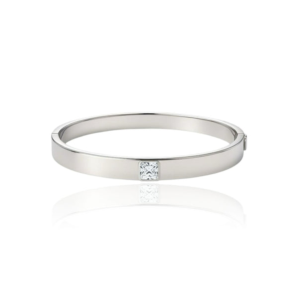 Aria Uno Elemental Bangle – White Diamond