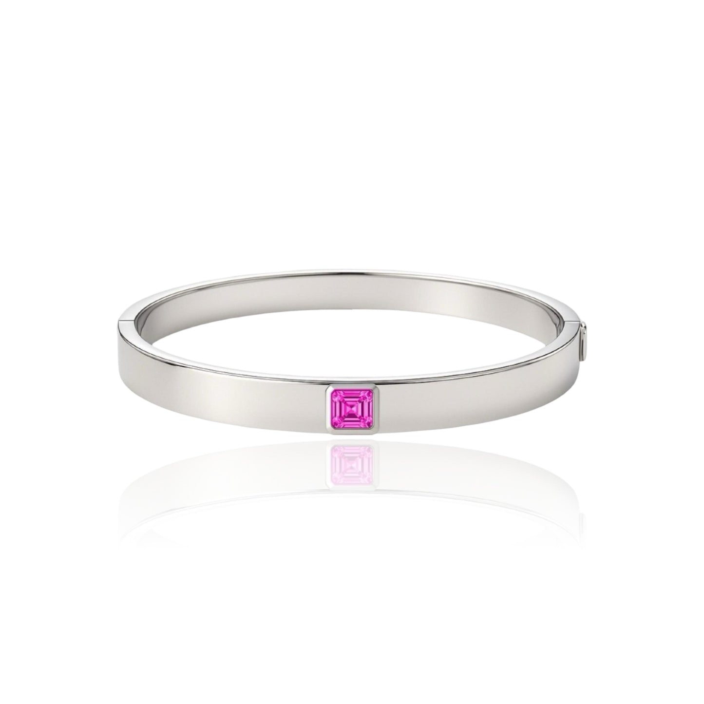 Aria Uno Elemental Bangle – Vivid Pink Sapphire