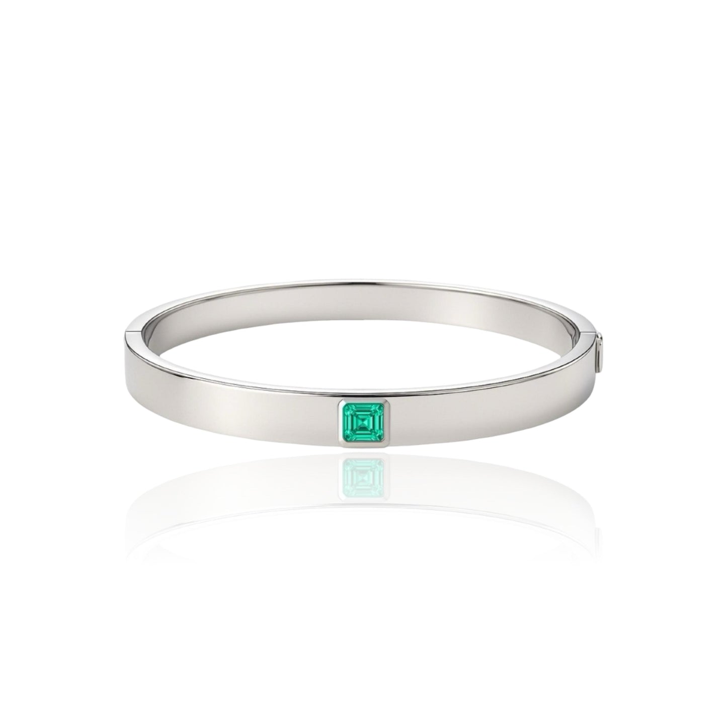 Aria Uno Elemental Bangle – Colombian Green Emerald