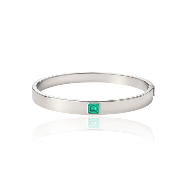Aria Uno Elemental Bangle – Colombian Green Emerald