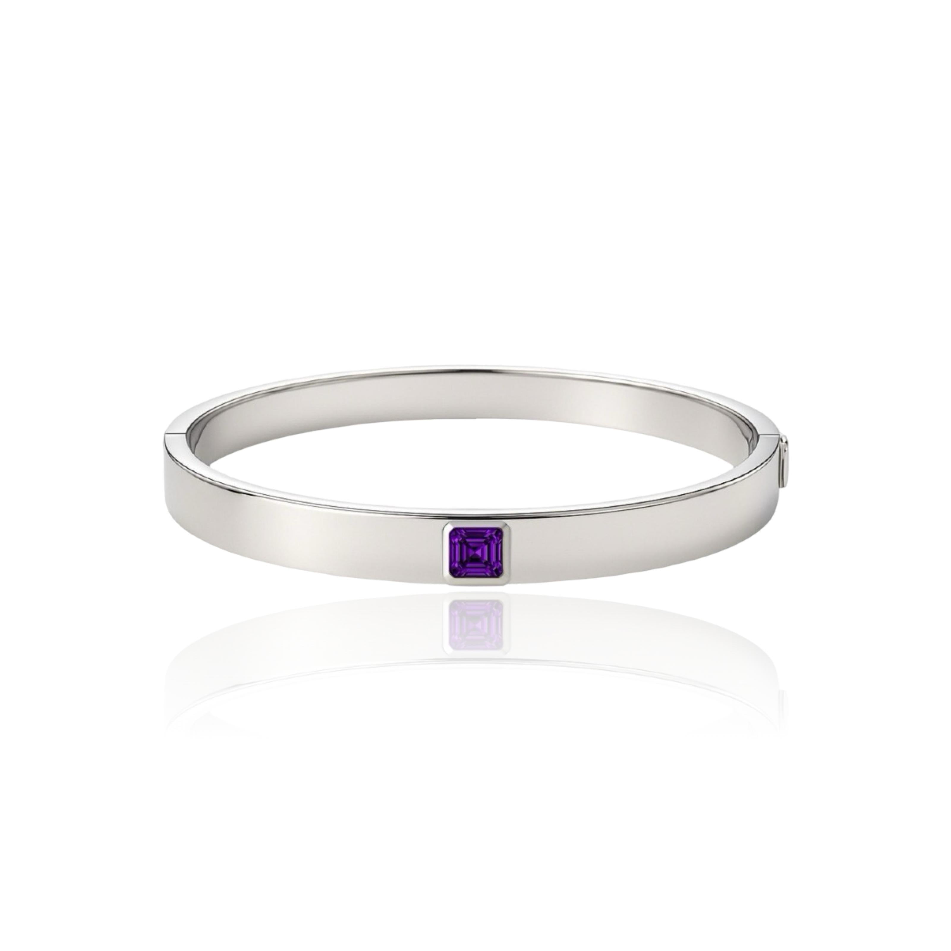 Aria Uno Elemental Bangle – Purple Sapphire