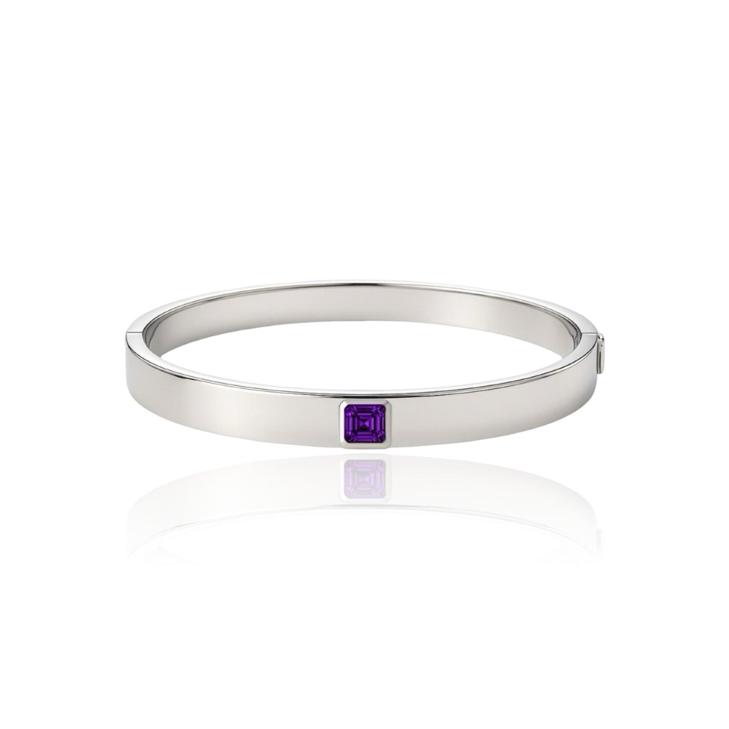 Aria Uno Elemental Bangle – Purple Amethyst