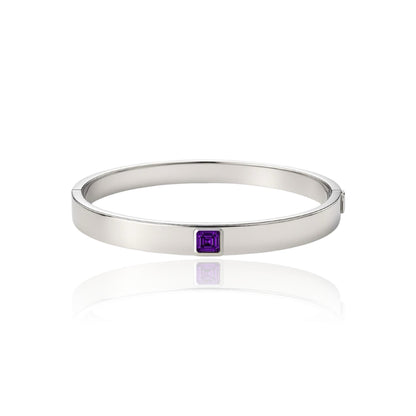 Aria Uno Elemental Bangle – Purple Sapphire