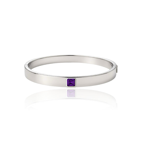 Aria Uno Elemental Bangle – Purple Sapphire