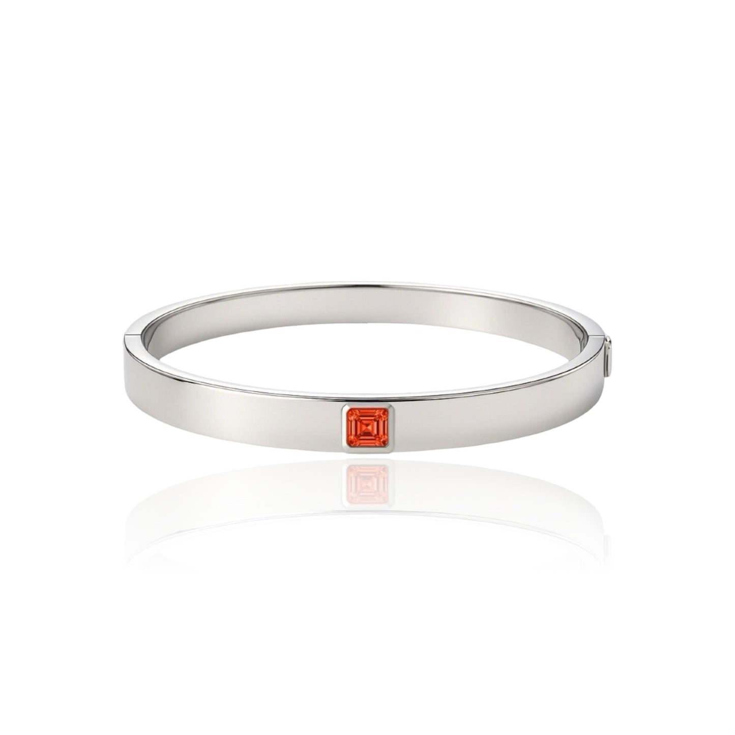Aria Uno Elemental Bangle – Orange Padparadscha Sapphire