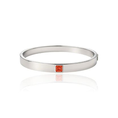 Aria Uno Elemental Bangle – Orange Padparadscha Sapphire