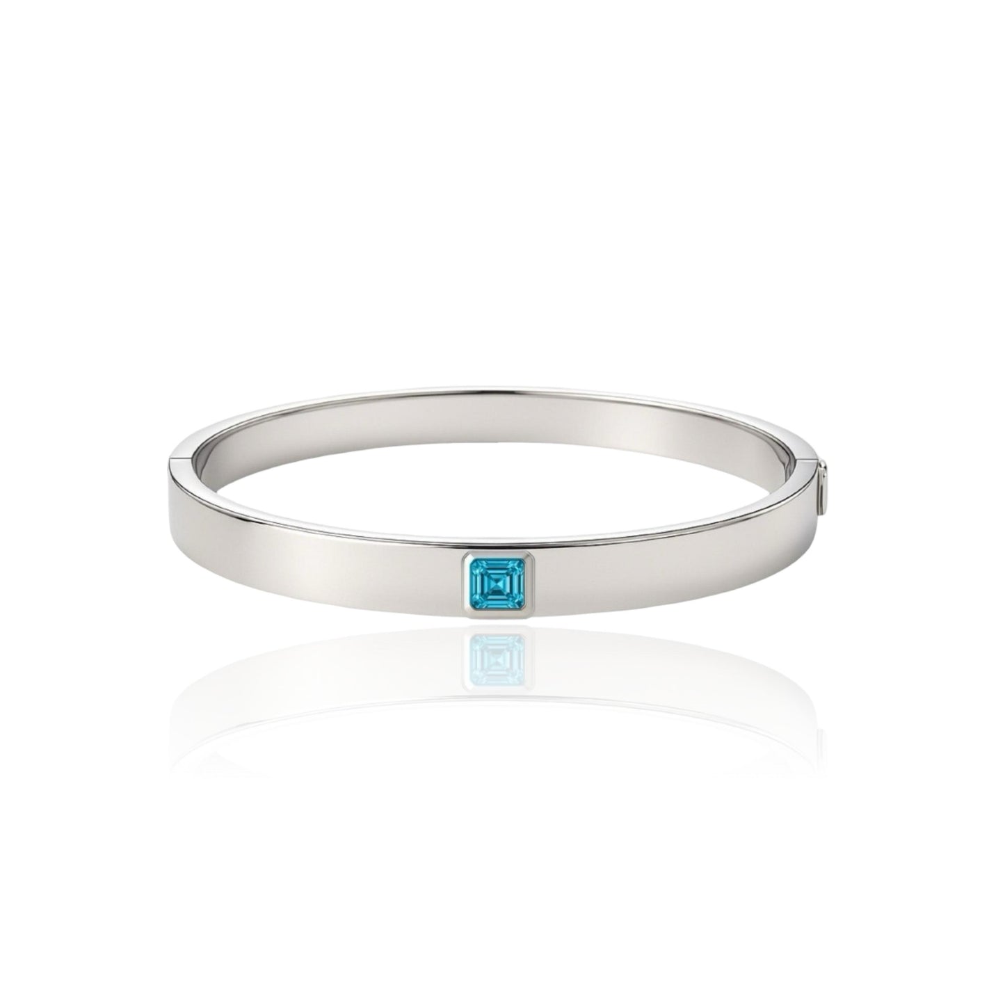 Aria Uno Elemental Bangle – Teal Blue Spinel