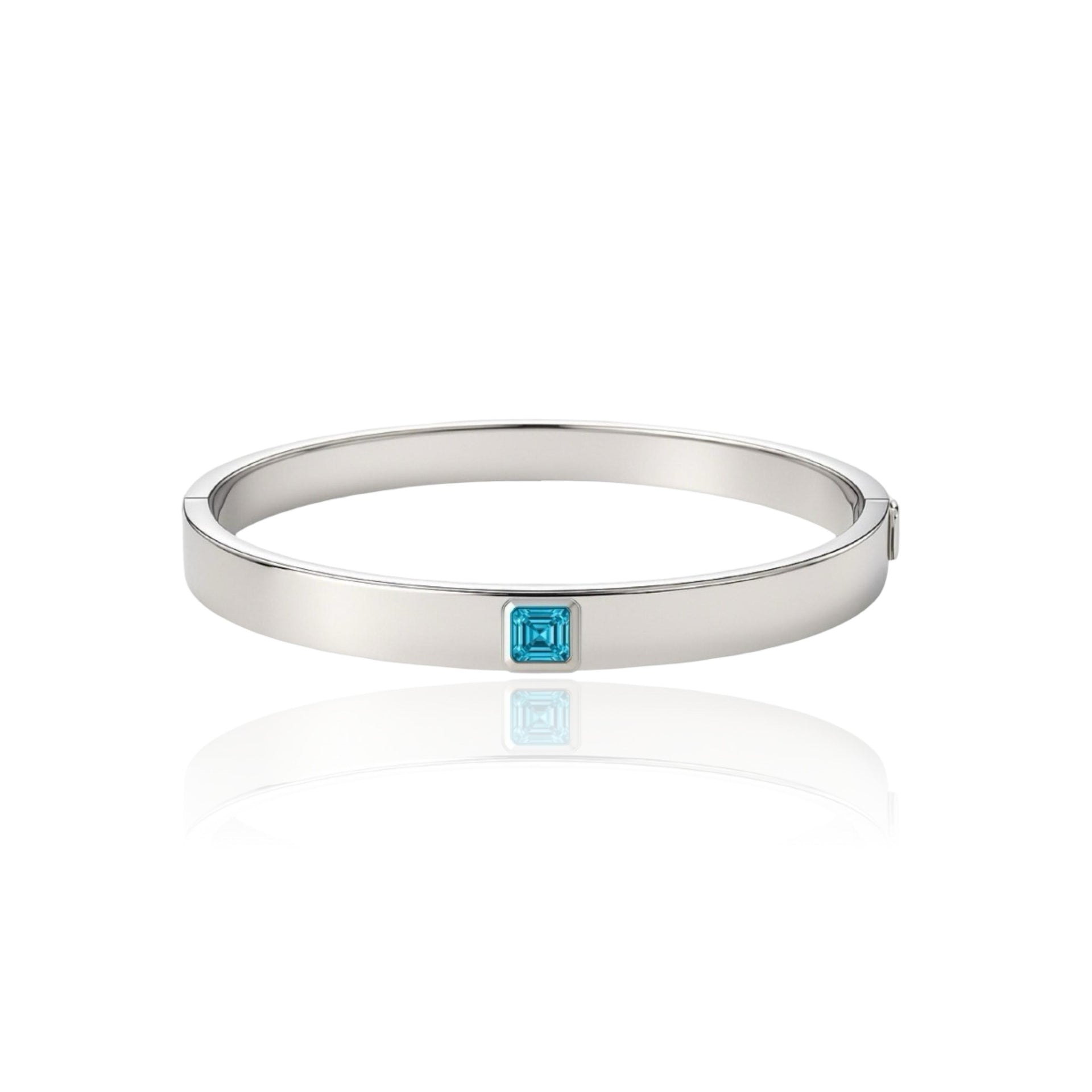 Aria Uno Elemental Bangle – Teal Blue Spinel