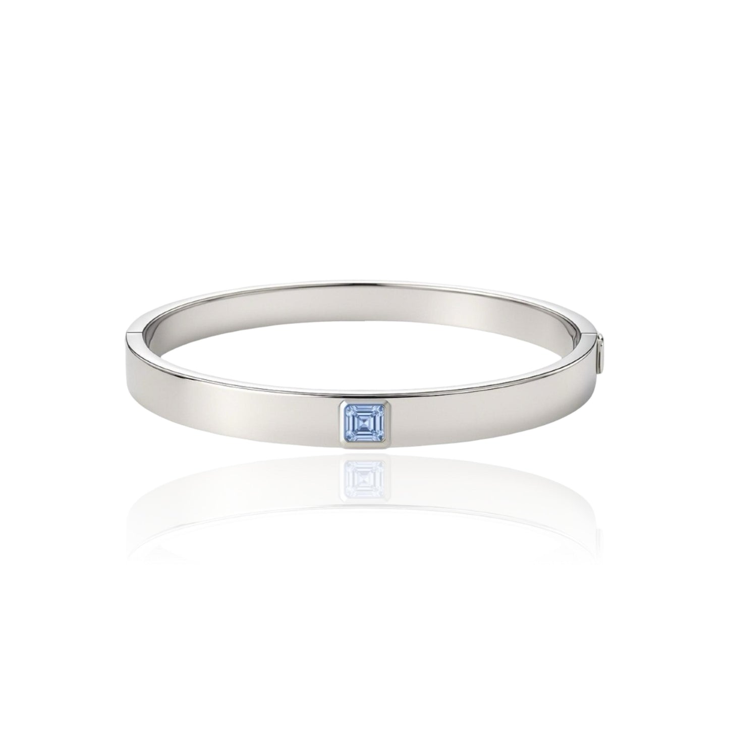 Aria Uno Elemental Bangle – Light Blue Aquamarine