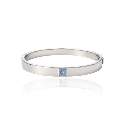 Aria Uno Elemental Bangle – Light Blue Aquamarine