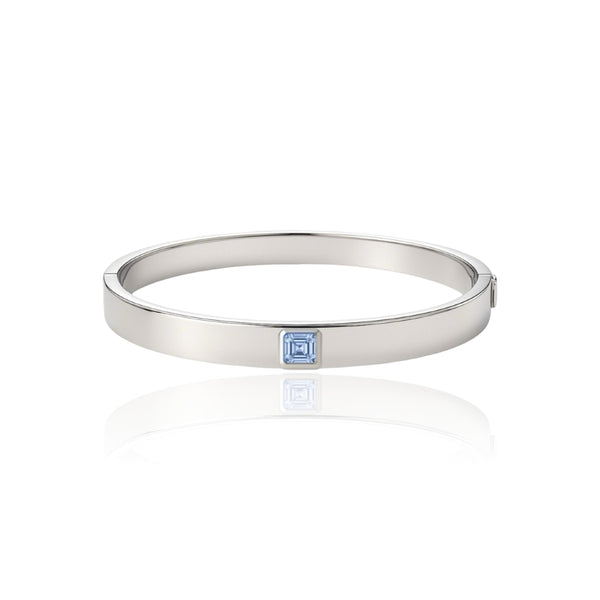 Aria Uno Elemental Bangle – Light Blue Aquamarine
