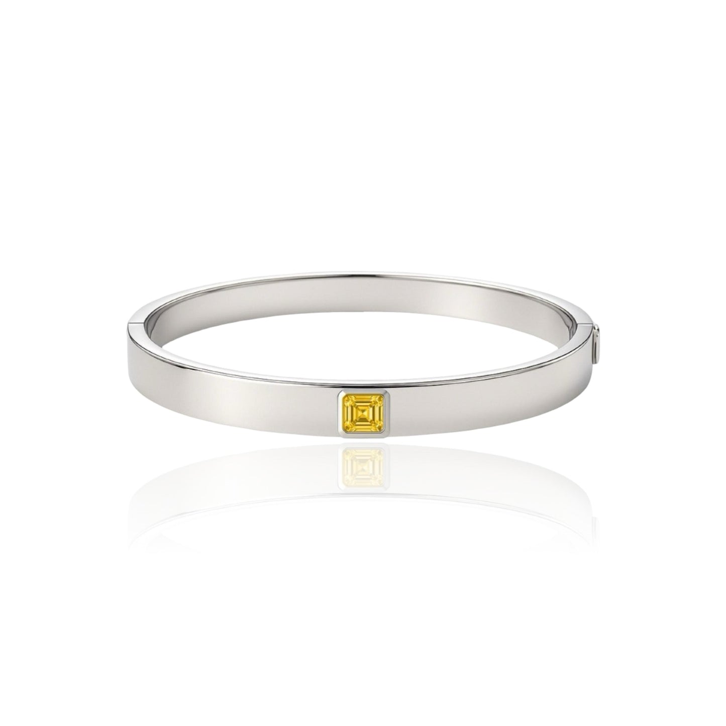 Aria Uno Elemental Bangle – Yellow Sapphire