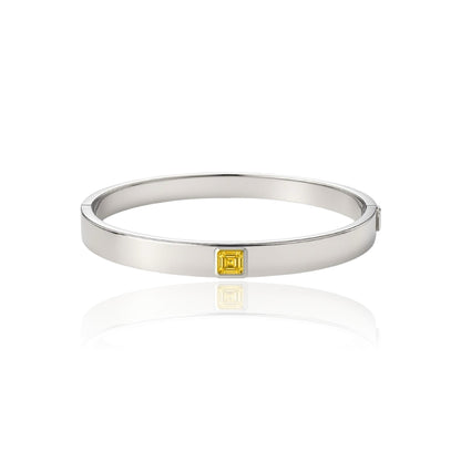 Aria Uno Elemental Bangle – Yellow Sapphire