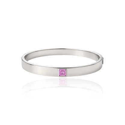 Aria Uno Elemental Bangle – Light Pink Sapphire