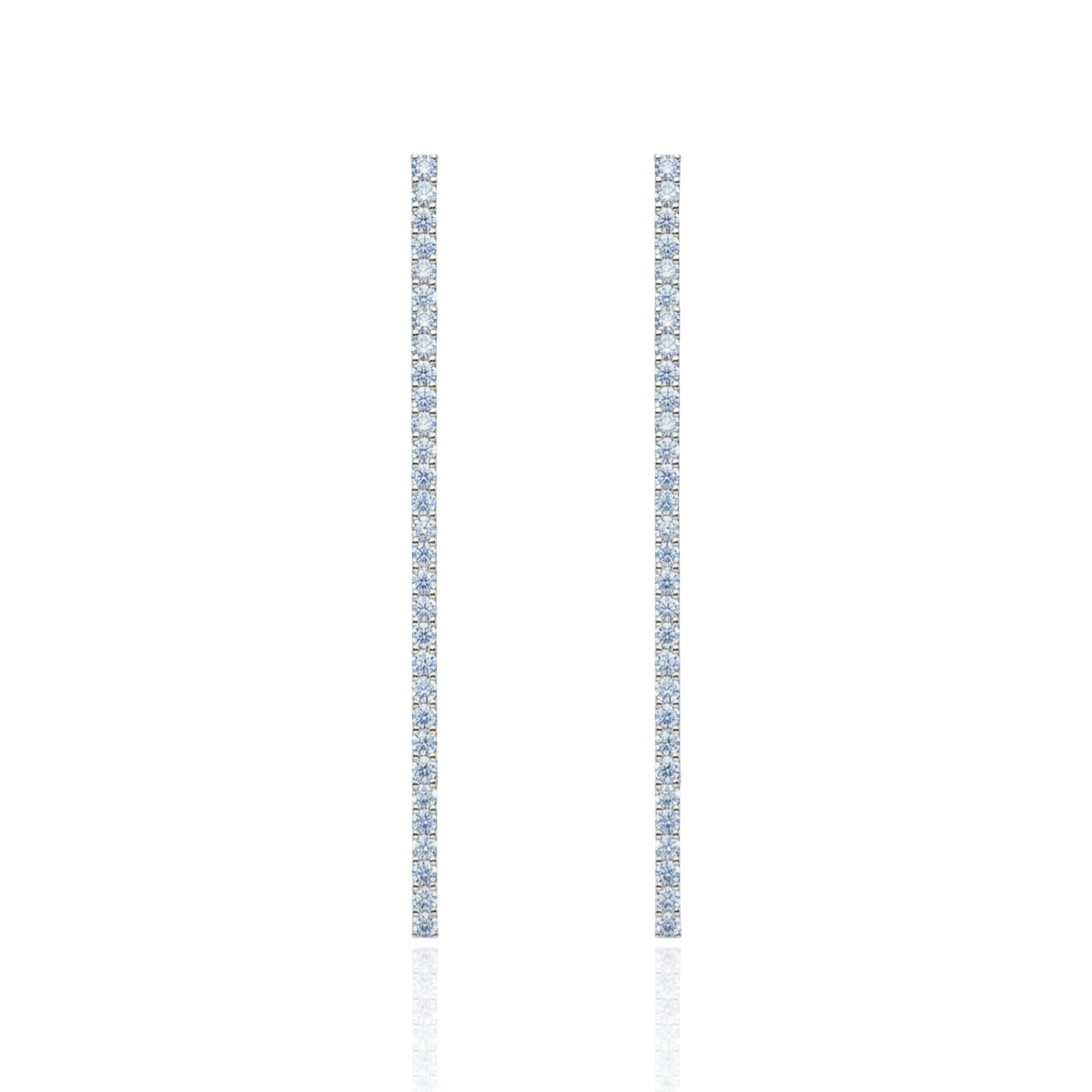 Juno Tennis Line Earrings – Light Blue Aquamarine