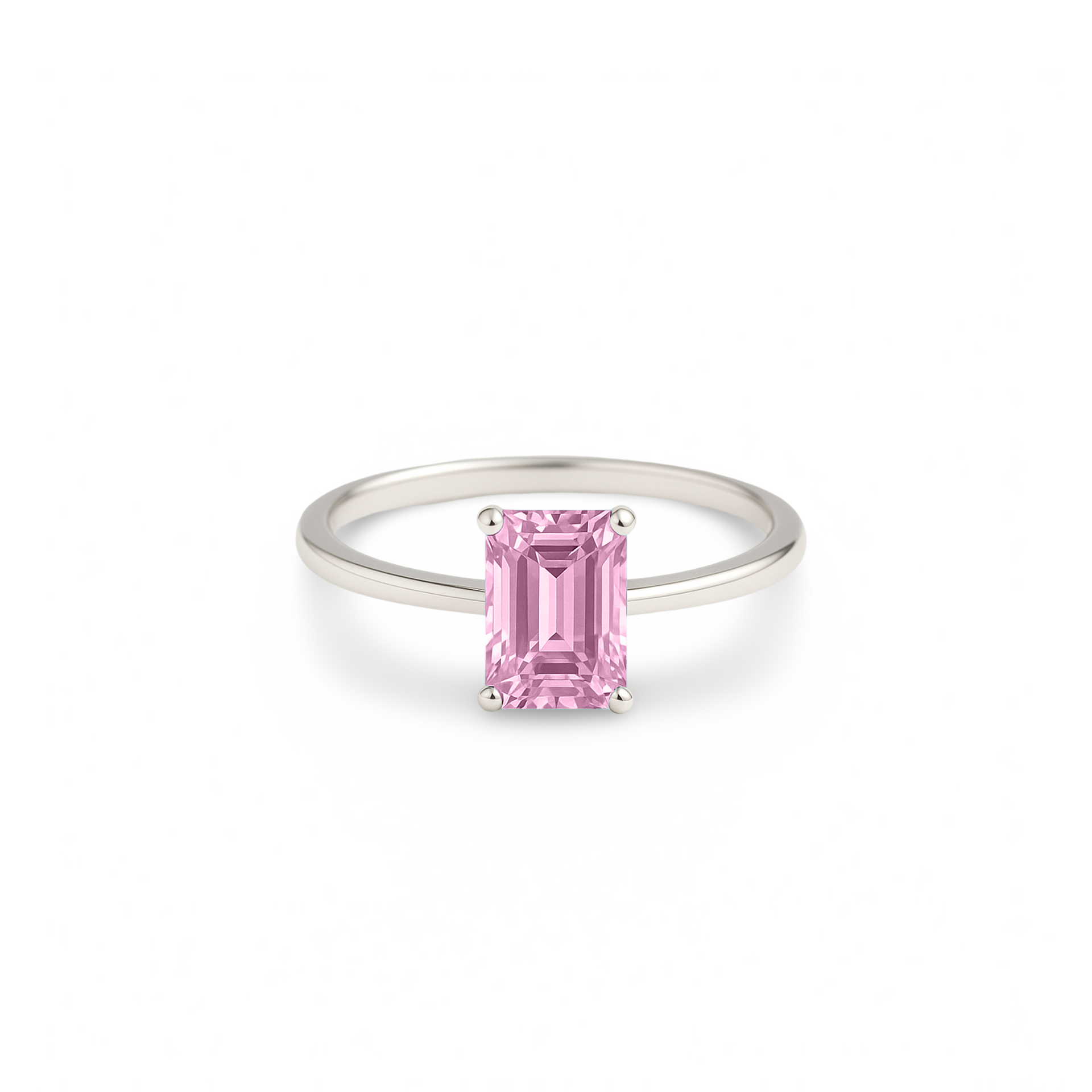 Nexus Solitaire Ring – Light Pink Sapphire