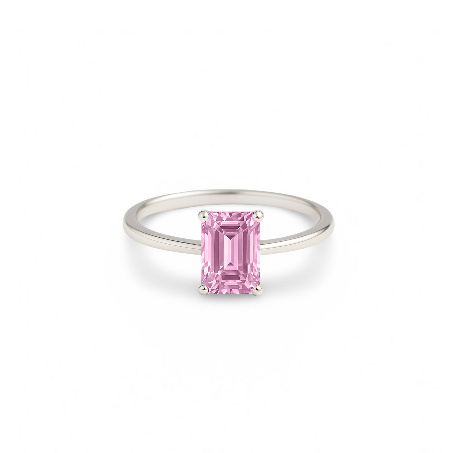 Nexus Solitaire Ring – Light Pink Sapphire