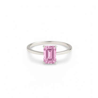 Nexus Solitaire Ring – Light Pink Sapphire