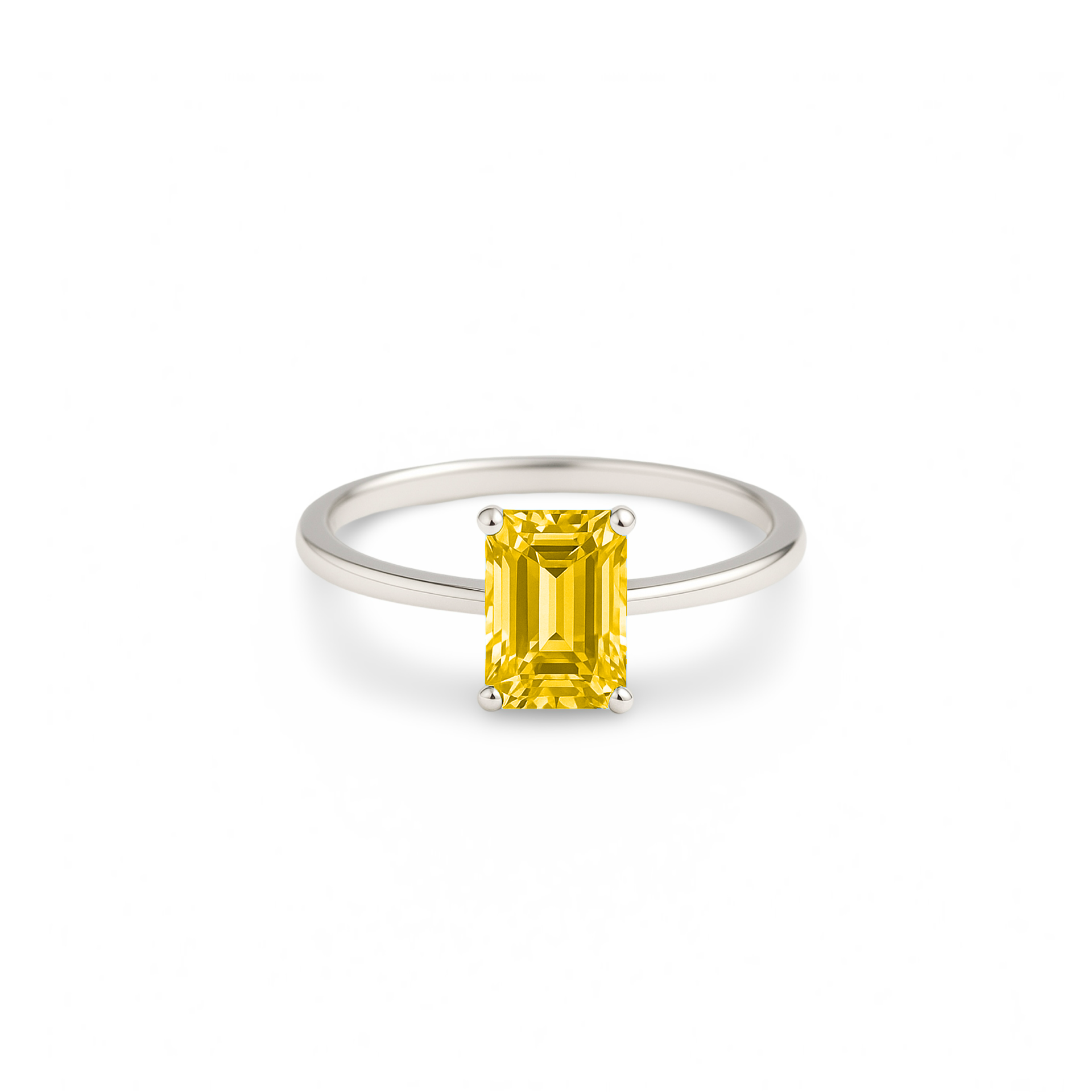 Nexus Solitaire Ring – Yellow Sapphire