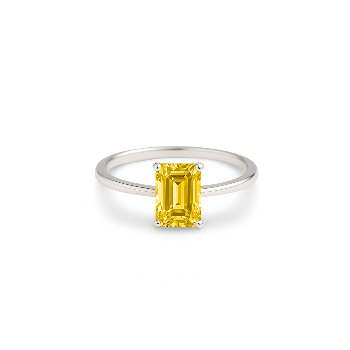 Nexus Solitaire Ring – Yellow Sapphire