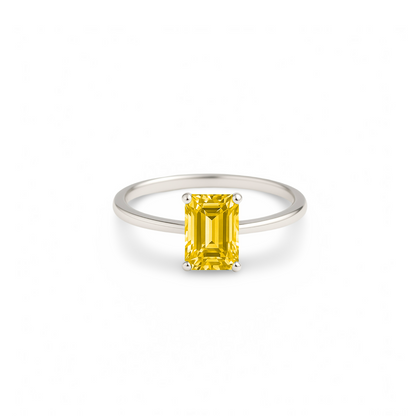 Nexus Solitaire Ring – Yellow Sapphire