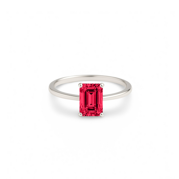 Nexus Solitaire Ring – Red Ruby