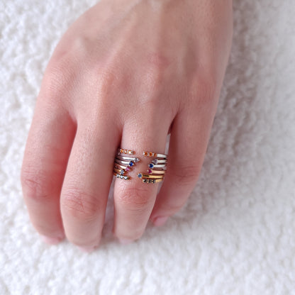 Linea Tres Ring – Colombian Green Emerald