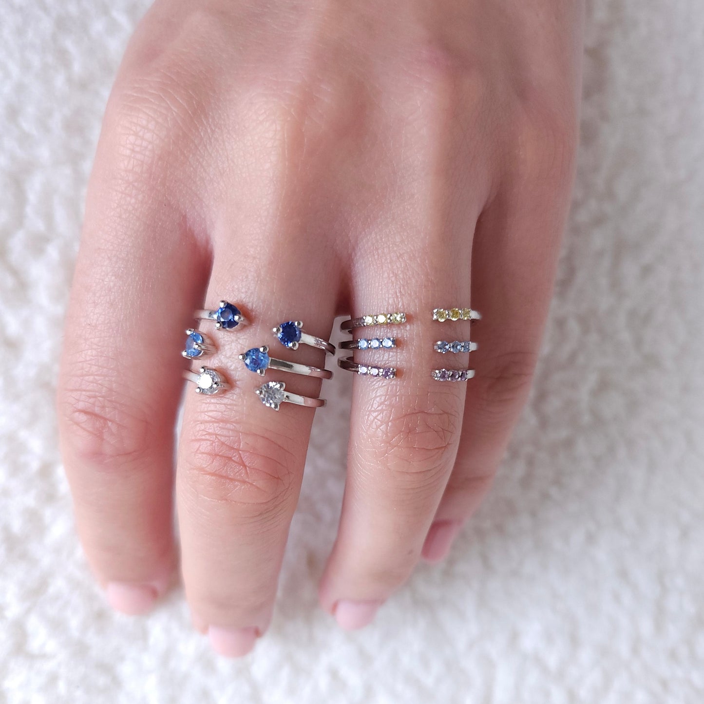 Linea Punto Grande Ring – Light Pink Sapphire