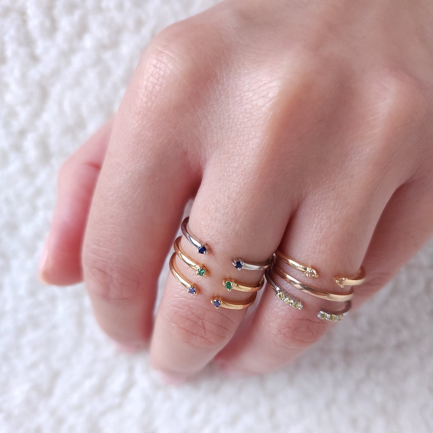 Linea Tres Ring – Yellow Sapphire