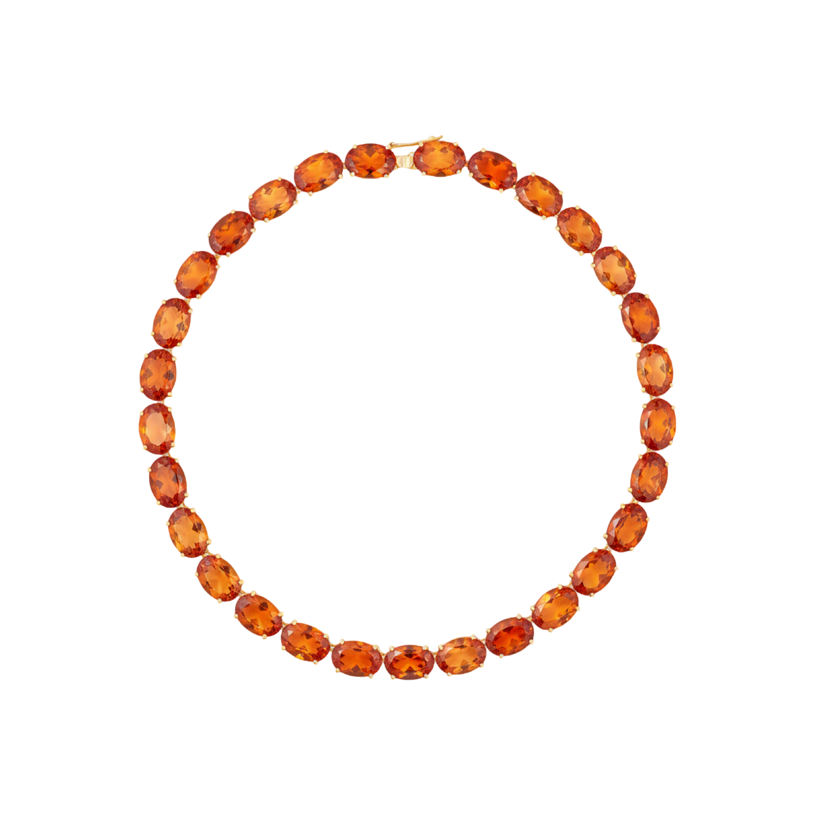 Velara Gala Necklace – Orange Padparascha Sapphire