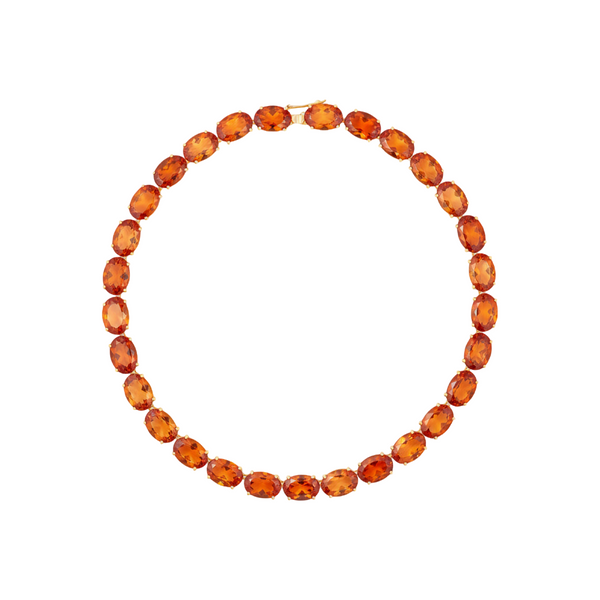 Velara Gala Necklace – Orange Padparadscha Sapphire