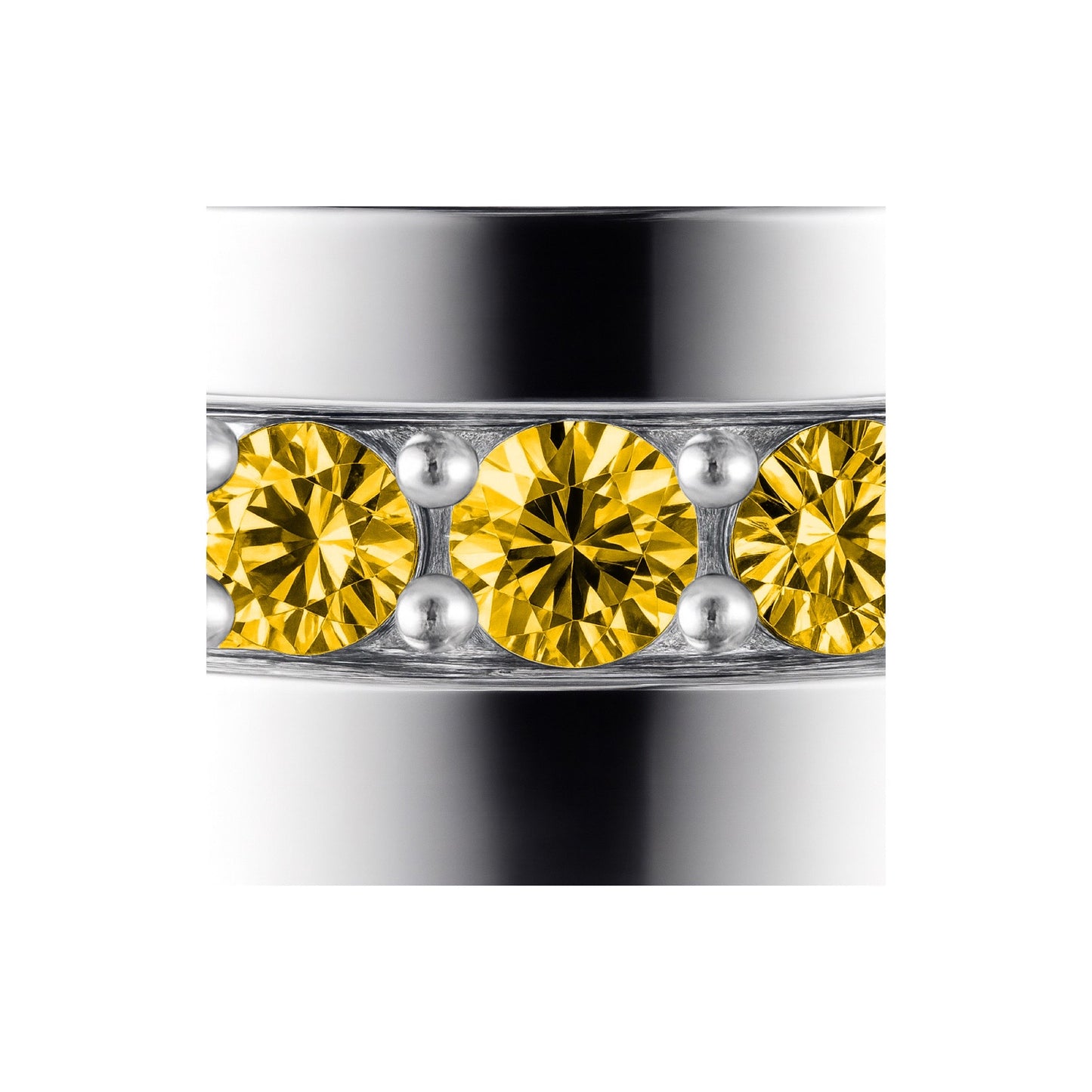Linea Stripe Band Ring – Yellow Sapphire